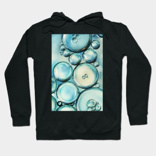 Sky Blue Bubble Abstract Hoodie